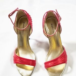 Red Pump Sandals